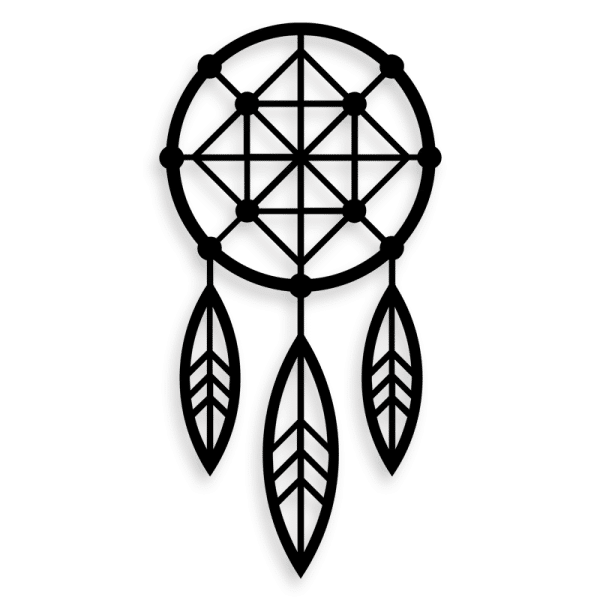 Spiritual Dream catcher metal wall art