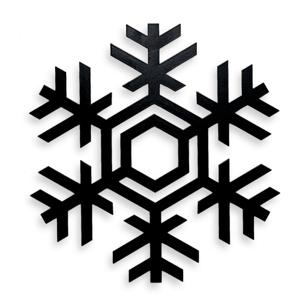 Snowflake, spiritual metal wall art