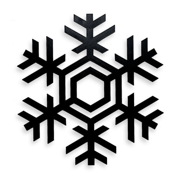 Snowflake, spiritual metal wall art