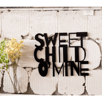 Sweet child o'mine metal wall art