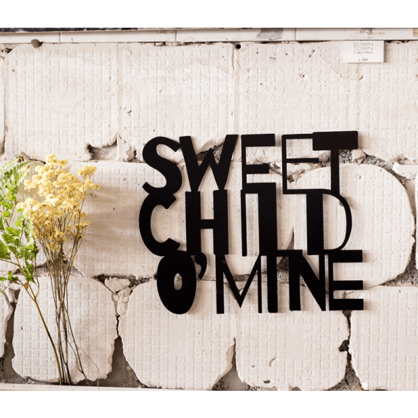 Sweet child o'mine metal wall art