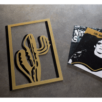 Cactus metal wall art