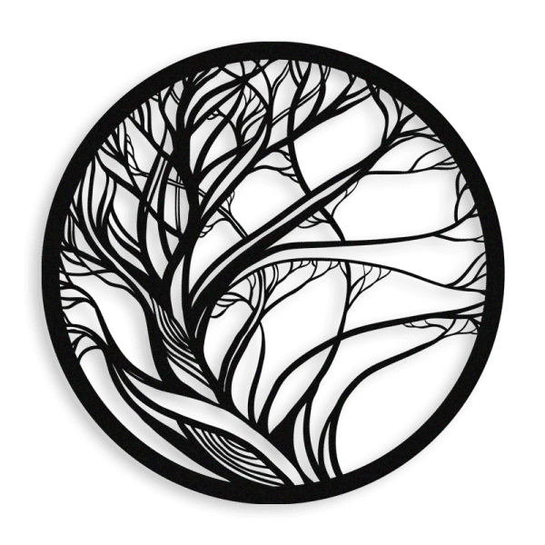 Tree of life metal wall art